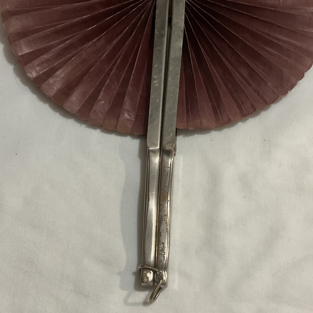 Vintage 19th Century Victorian Cockade fan,used for mourning. - Picture 9 of 12